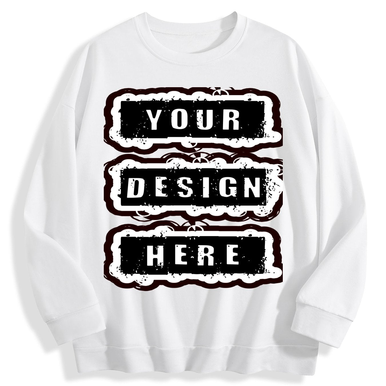 240g Crew Neck Sweatshirt - White